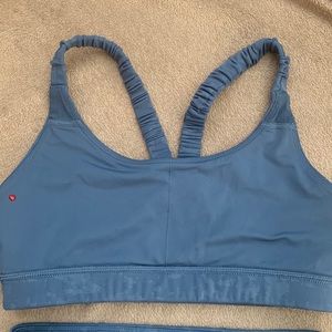Lorna Jane sports bra and bike shorts